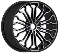 SCHEMA PRV-01 — Split 5-Spoke | Matte Black Machined